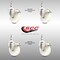 Service Caster 4 Inch 316SS Nylon Wheel Swivel 1/2 Inch Threaded Stem Caster Set Lock Brake SCC SCC-SS316TSTTL20S414-NYS-121315-4 - alternate 4